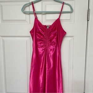 Pink Satin Dress